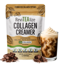 Collagen Creamer for Coffee - Grass Fed Collagen Peptides Powder with MCT Oil for Hair, Skin, Nails & Joint Support - Chocolate