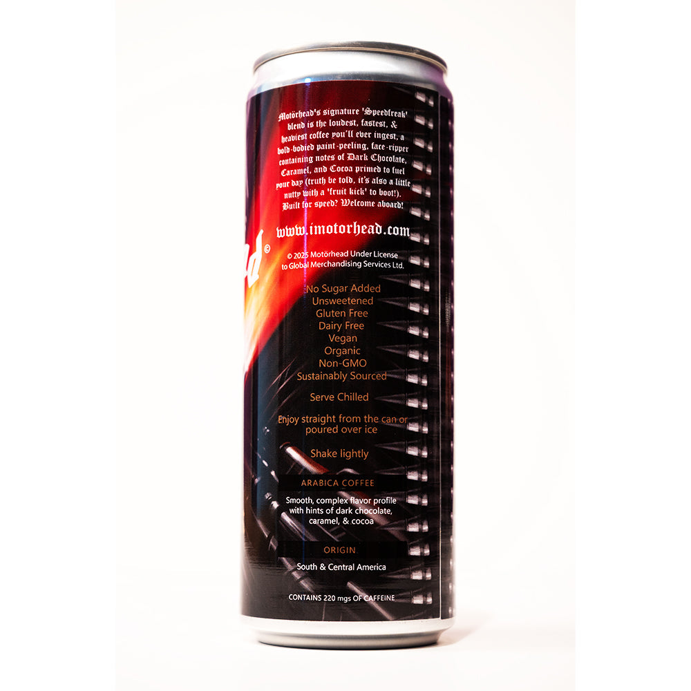 Motörhead Speedfreak Nitro Cold Brew Cans