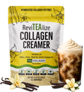 Collagen Creamer for Coffee - Grass Fed Collagen Peptides Powder with MCT Oil for Hair, Skin, Nails & Joint Support - Vanilla