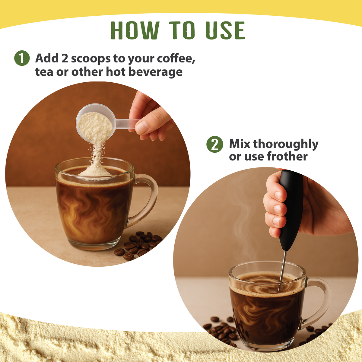 Collagen Creamer for Coffee - Grass Fed Collagen Peptides Powder with MCT Oil for Hair, Skin, Nails & Joint Support - Chocolate
